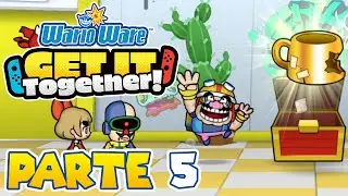 ¡EN BUSCA DE LOS TESOROS DORADOS! | PARTE #5 | WARIOWARE: GET IT TOGETHER!