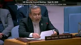 Iran Foreign Minister: US Betrayed JCPOA, E3 Failed Commitments