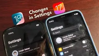 iOS 18 vs iOS 17 - New Settings App - ALL CHANGES