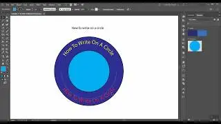 How to write on a circle using adobe illustrator