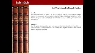 Afroyim Citizenship RBA 10.0 - Case Issue Holding 3