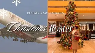 EMIRATES CABIN CREW - ROSTER REVAL CHRISTMAS EDITION