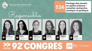ACFAS 526 Ouverture