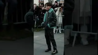 J-Hope Hobi at HERMES PARIS FASHION WEEK