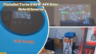 FlinInfini Turbo 5.6kW-48V Solar Hybrid Inverter, FlinAmp 150 &ndash; 48V, 100AH LiFePO4 Battery