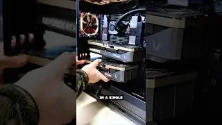 Могут ли две видеокарты RTX 5090 работать на одном компьютере? #shorts #pcbuild