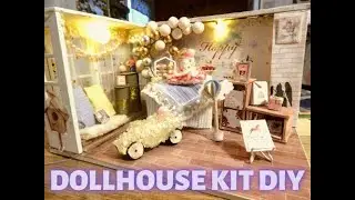 CUTE ROOM! DIY Build Miniature Birthday Party Room