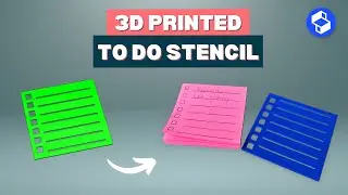 Design & 3D Print a TO DO List Stencil | Shapr3D (easy beginner tutorial)