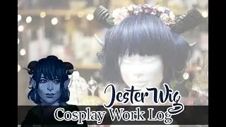 Cosplay Worklog: Jester Critical Role - Wig Tutorial || Black Wolf Cosplay