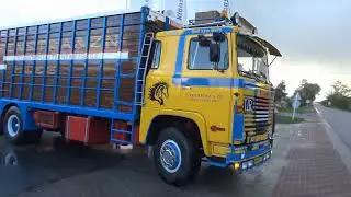 V8 Scania op oldtimerrit op deTruckshow Stroobos 28-09-2024