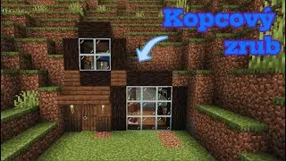 Minecraft - domy za p&aacute;r min&uacute;t: Kopcov&yacute; zrub