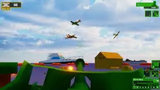 Безумная оборона на пляже в Attack on Toys  не увенчалась успехом=(
