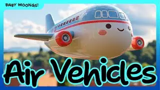 🧸🎈🦄 Play English 🐥🎶🌈 Kids Language Learning | 30 Flying Vehicles & Magical Creatures for Toddlers