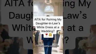 She wore white again. I spilled the wine. AITA? 🍷 #AITA #WeddingDrama #shorts #aitareddit #drama