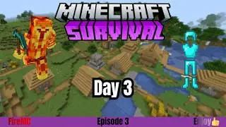 Minecraft Survival Episode 3 | Base Expansion and Amazing Armor
