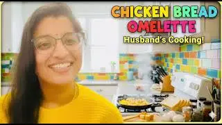 10 min lo easy ga ayipoye chicken bread omlet #healthy #usa #firstvlog #trending #food #dinner#lunch