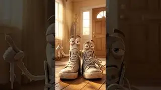 These Shoes Have Feelings 😳👟 | Funny Animated Short | Pixar Style #3danimation #shorts #ai
