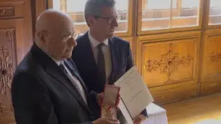 Karl Pfeifer - Verleihung des goldenen Ehrenzeichens f&uuml;r Verdienste um die Republik &Ouml;sterreich