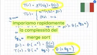 Complessità Algoritmi - MERGE SORT