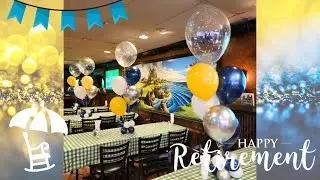 Retirement Balloons Decorations | Retirement Ceremony Balloon Decoration