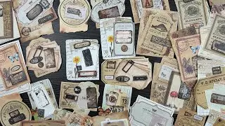 Making 100+ Vintage Ephemera Collage Pieces in 10 minutes!