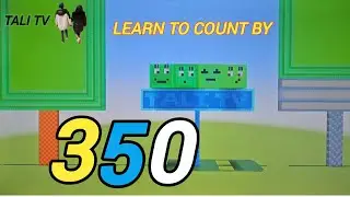 Learn to count by 350 with Noah, Minecraft Number blocks, kids learning songs, lollypop blocks