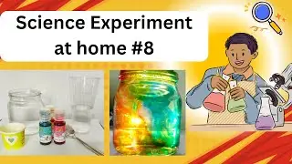Colour rain experiment|SURFACE TENSION DENSITY AND DIFFUSION EXPERIMENT| Science experiment for kids