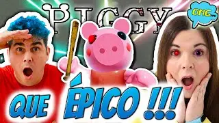 MI NOVIA ES LA PRO SIENDO PIGGY PARTIDA ÉPICA ROBLOX