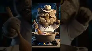 Cute Chef Cat Cooking Animation | Funny Cartoon