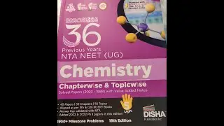 Disha errorless 36 years chemistry pyq for NEET | PYQ book for 2024 | Best book for neet | #neet2024