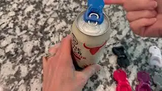All New Beverage Barricade 2 0 6 Pack &ndash; Snap On Can Covers & Easy Opener   Cuts Opening Effort in Ha
