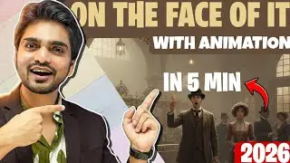 On The Face Of It Explained Under 5 Minutes | Class 12 English Vistas Quick Revision | By Dear Sir 