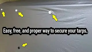 How to properly & easily secure your tarps. It's easy to remove and store away for next season.