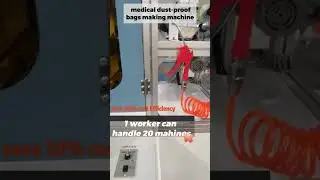 disposable medical sterile dust bags making machine #machine #plasticbags #dust#sterile