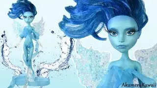 How to: Water nymph / Water Fairy Figurine - Doll Repaint Tutorial