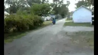 Killer motorcycle race with an awsome head start!
