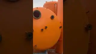 Full water test of 100m3 FRP tanks for 32% hydrochloric acid storage, WhatsApp +86 134 03281650