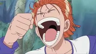 One Piece - Dinosaur Chases Usopp and Nami (4kids Dub Edit)