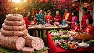 How Vietnamese Cinnamon Pork Sausage Is Made: The Aromatic Factory Process Revealed