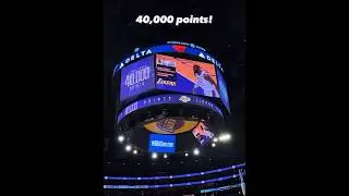 Lebron James 1st NBA Player To Get To 40,000 Points! 👑 #lebronjames #nba