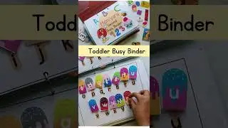 Alphabet Busy Book,learning binder,preschool curriculum,Busy Book Activity