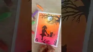 How to Draw a Alone girl/ Soft Pastel Art #shorts #Indu'sCreativeArt