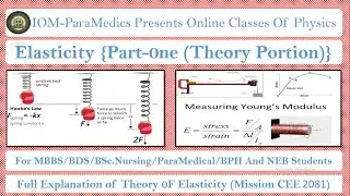 || Online Physics Class || Elasticity || || Theory And QAD Series || || Part-One || ||Full Theory ||