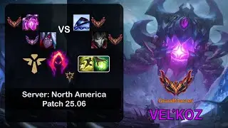 Vel'Koz Support + Varus vs Xerath + Jhin - NA GrandMaster - Patch 25.06