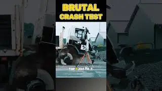 EXTREME CRASH TEST - Truck vs Barrier #crashtest #extremeimpact #shorts