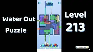 Water Out Puzzle Level 213 Walkthrough 💧 | Step-by-Step Solution | SolutionGuruji