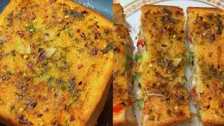 Stuffed Garlic Bread Recipe | सिर्फ़ 5 Min में तवे पर गार्लिक ब्रेड ऐसा तरीका के रोज बनाओ |