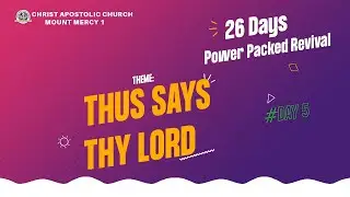 26 Days Revival || Thus Say The Lord || Day 6