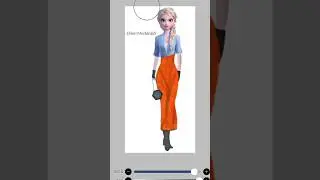 Elsa glow up transformation to model#artwork#art#glowup#frozen#viral