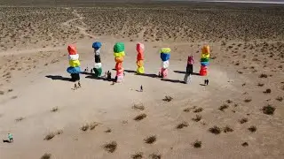 Seven Magic Mountains By Drone 4K